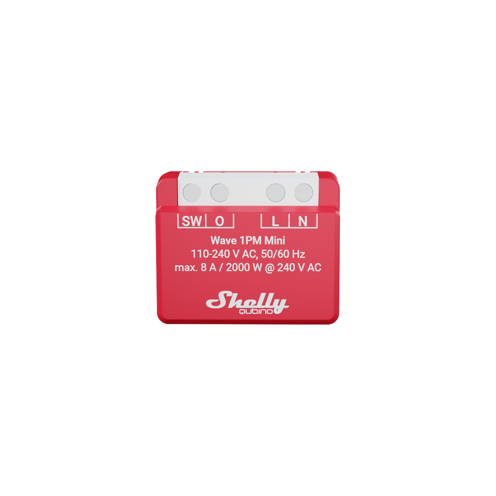 Shelly Wave 1PM Mini interrupteur Z-Wave 8A mesure énergie