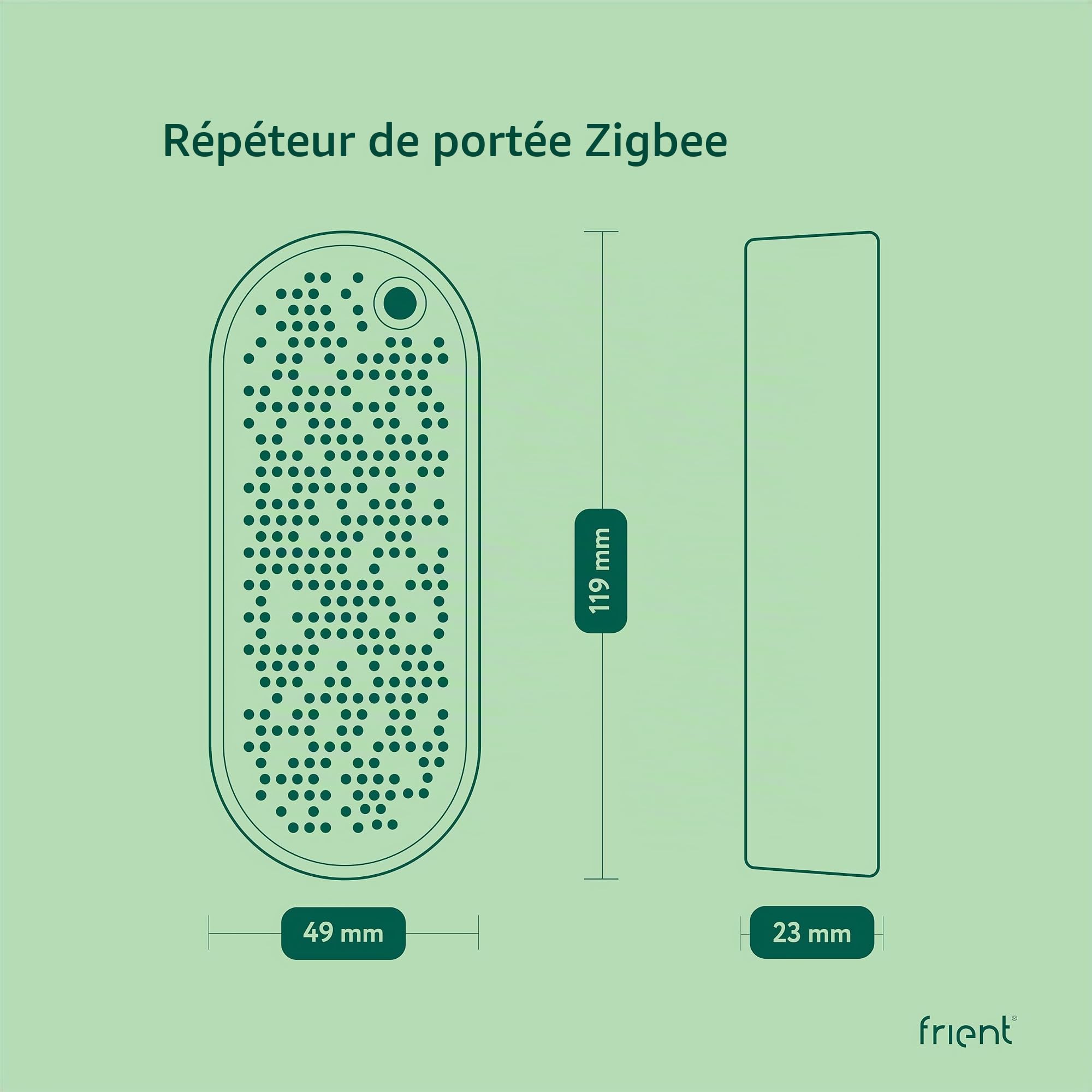 frient Répéteur Zigbee Range Extender batterie secours