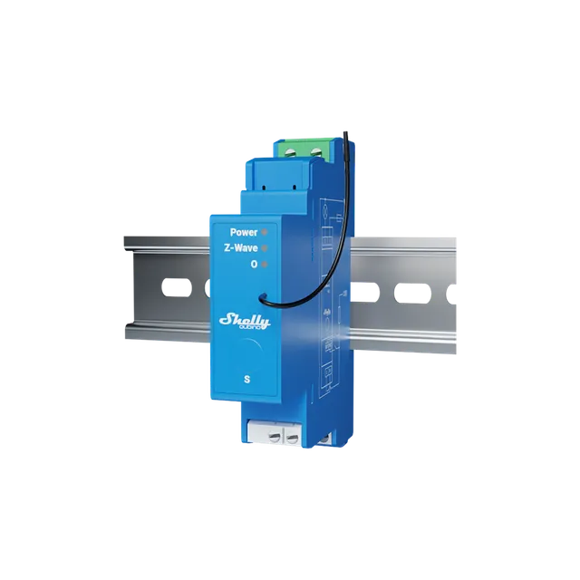 Shelly Wave Pro 1 interrupteur rail DIN Z-Wave 1 canal