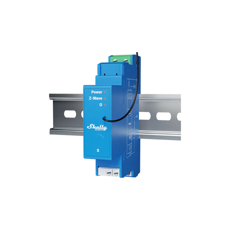 Shelly Wave Pro 1 interrupteur rail DIN Z-Wave 1 canal