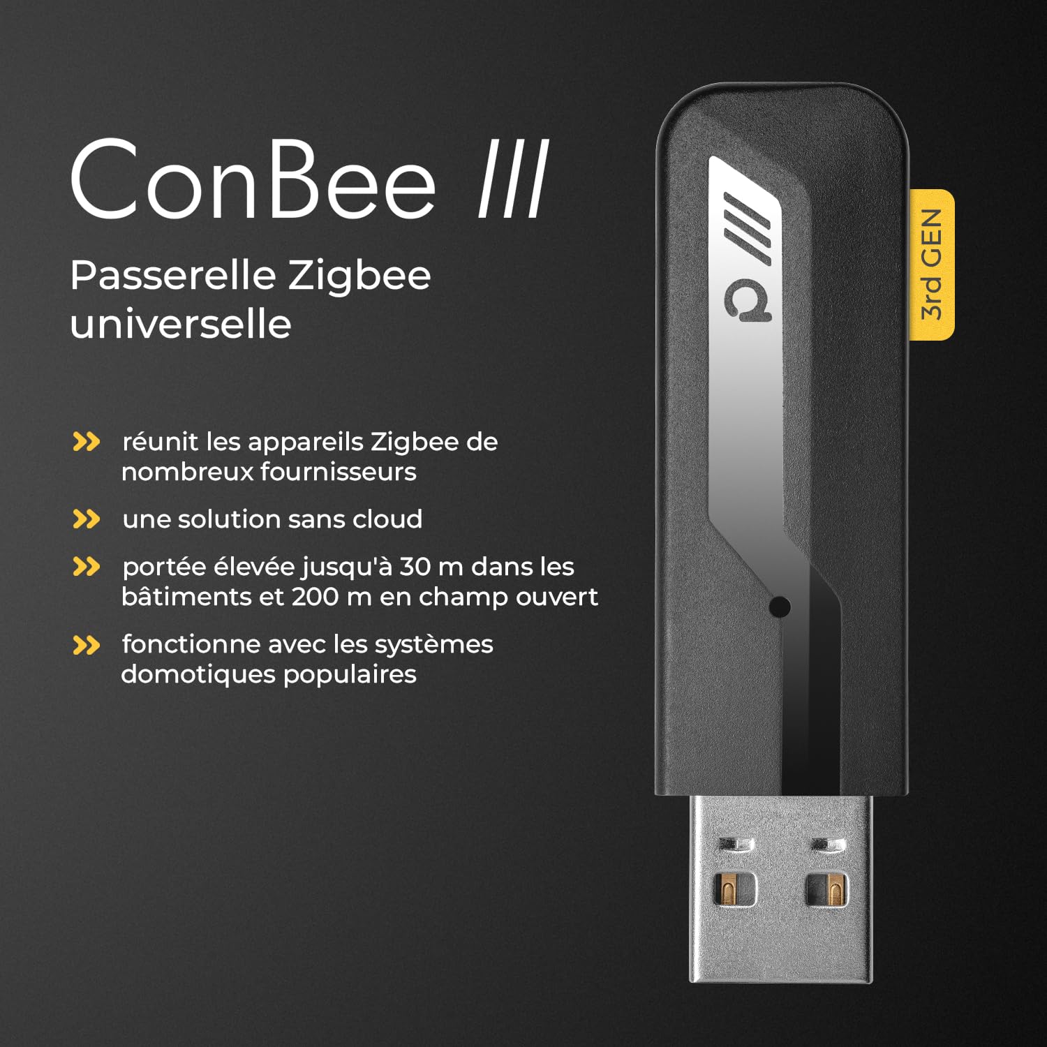 Phoscon ConBee 3 dongle USB Zigbee 3.0 Matter Thread