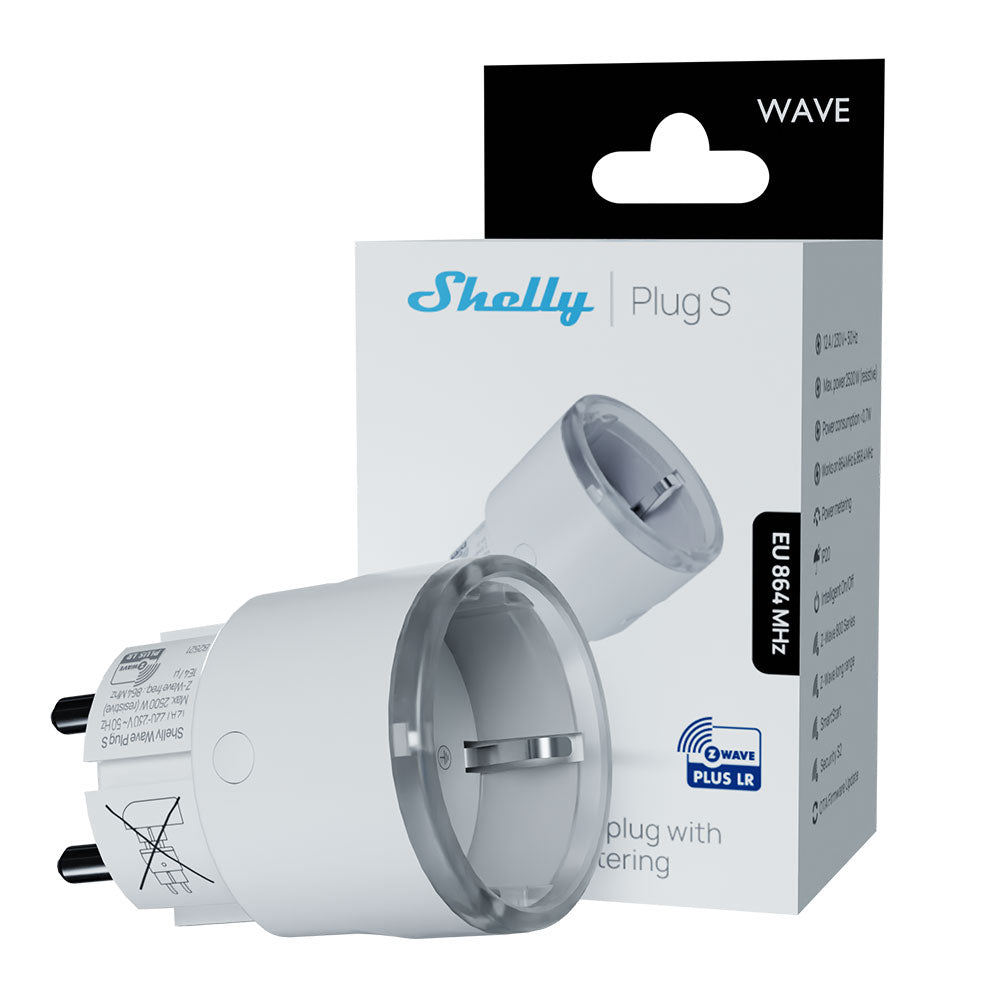 Shelly Wave Plug S Prise Connectée White LR Z-Wave