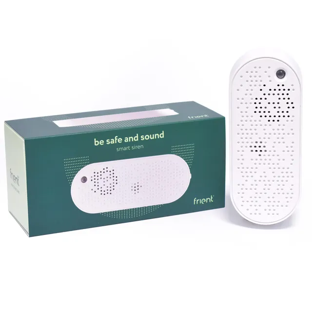 frient Sirène Intelligente Zigbee 90 dB batterie secours