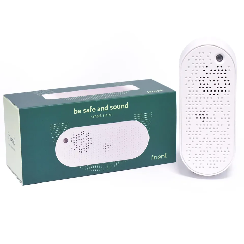 frient Sirène Intelligente Zigbee 90 dB batterie secours