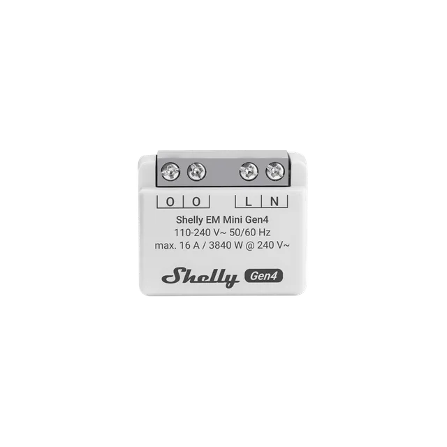 Shelly EM Mini Gen4 compteur énergie connecté Single Wi-Fi Zigbee