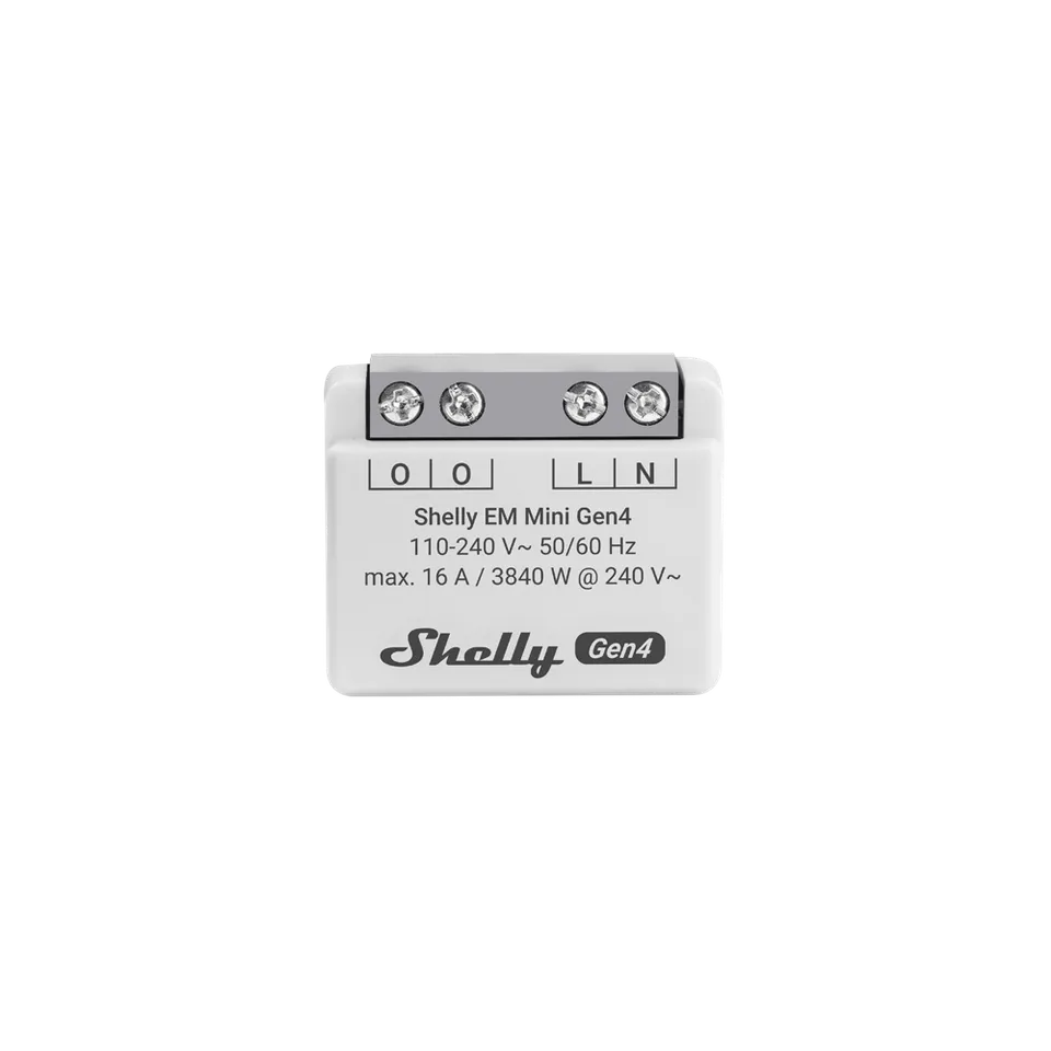 Shelly EM Mini Gen4 compteur énergie connecté Single Wi-Fi Zigbee