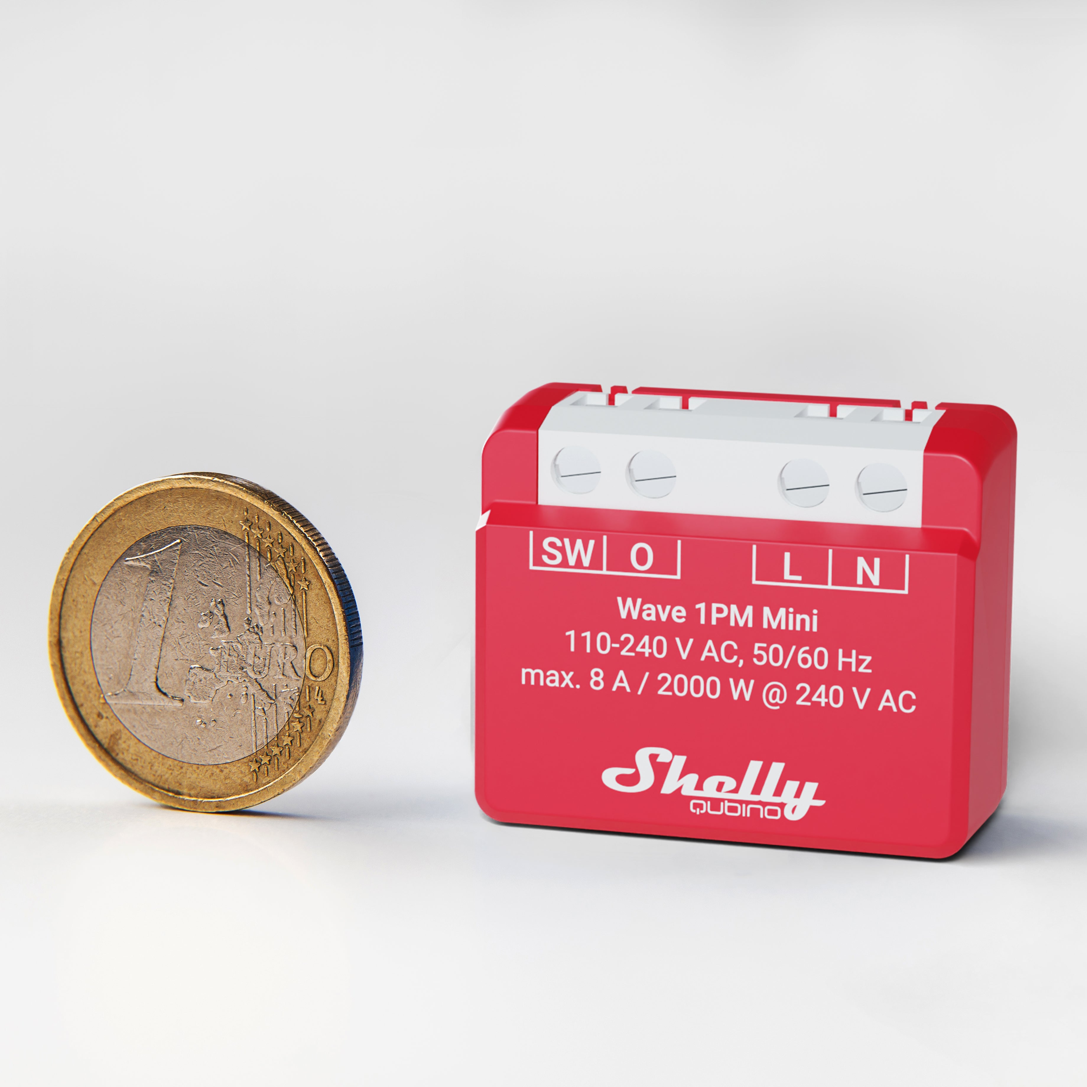 Shelly Wave 1PM Mini interrupteur Z-Wave 8A mesure énergie
