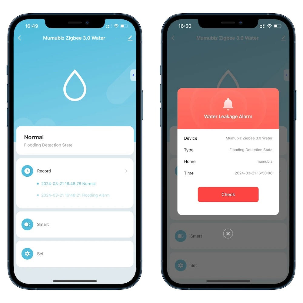 Mumubiz Zigbee Protocol détecteur fuite eau IP66 eWeLink