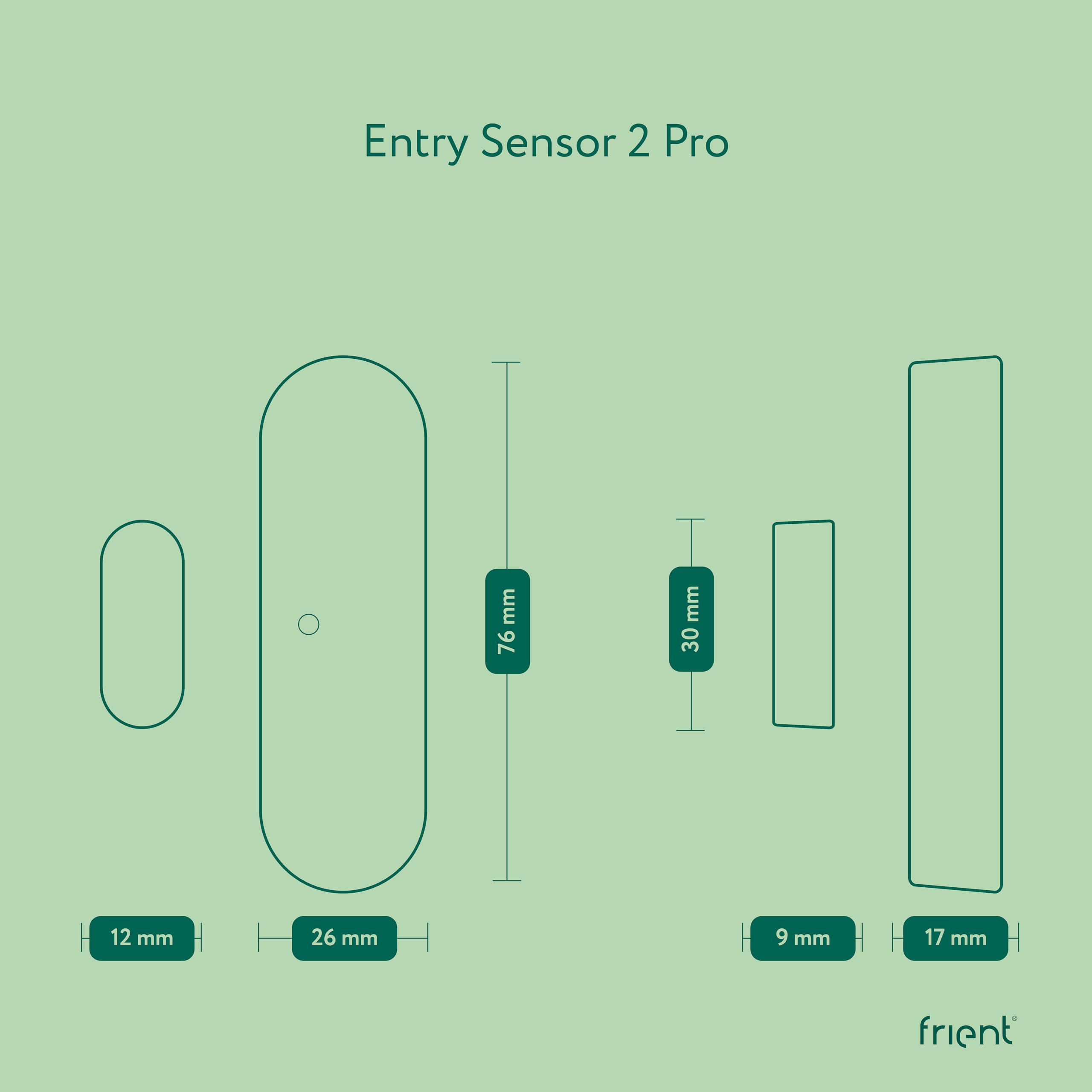 frient Entry Sensor 2 Pro Capteur porte Zigbee