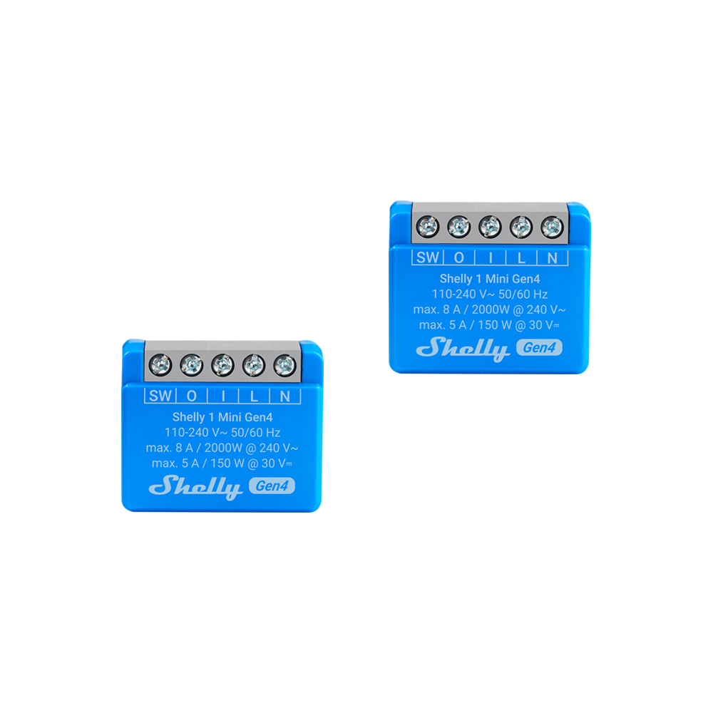 Shelly 1 Mini Gen4 micromodule WiFi Zigbee Matter simple