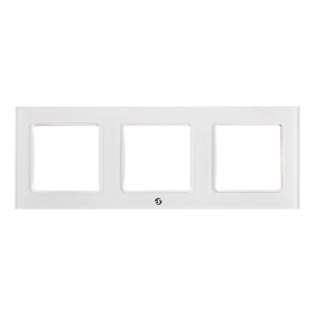 Shelly Wall Switch Cadre mural Blanc x3 3 postes