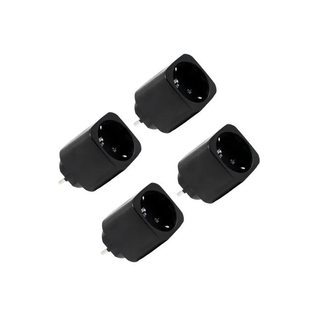 Shelly Plug M Gen3 prise connectée noire lot de 4 suivi conso