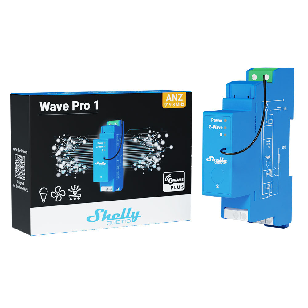 Shelly Wave Pro 1 interrupteur rail DIN Z-Wave 1 canal