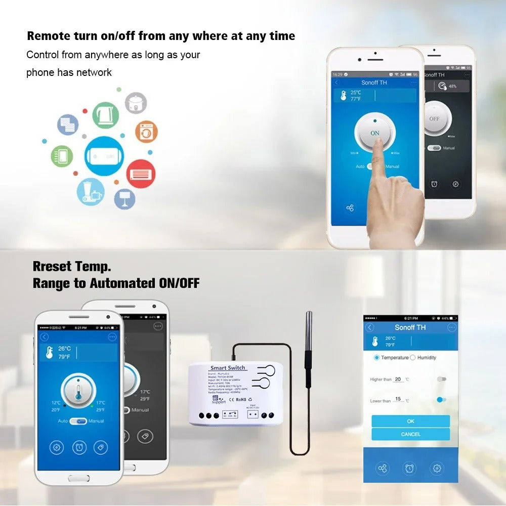Mumubiz eWelink Smart Series thermostat WiFi 7-32V contact sec