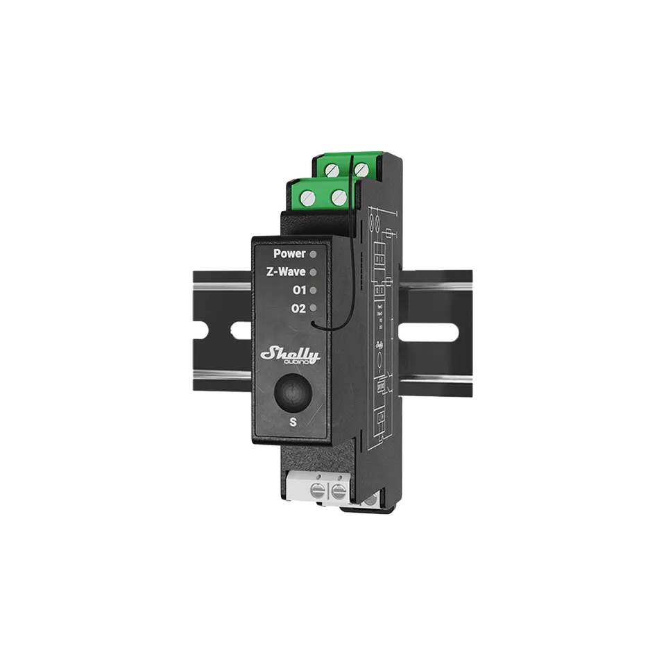 Shelly Wave Pro 2PM interrupteur rail DIN Z-Wave 2 canaux