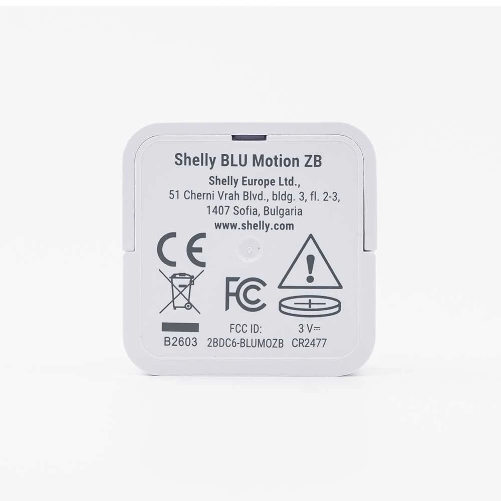 Shelly BLU Motion ZB détecteur mouvement Zigbee