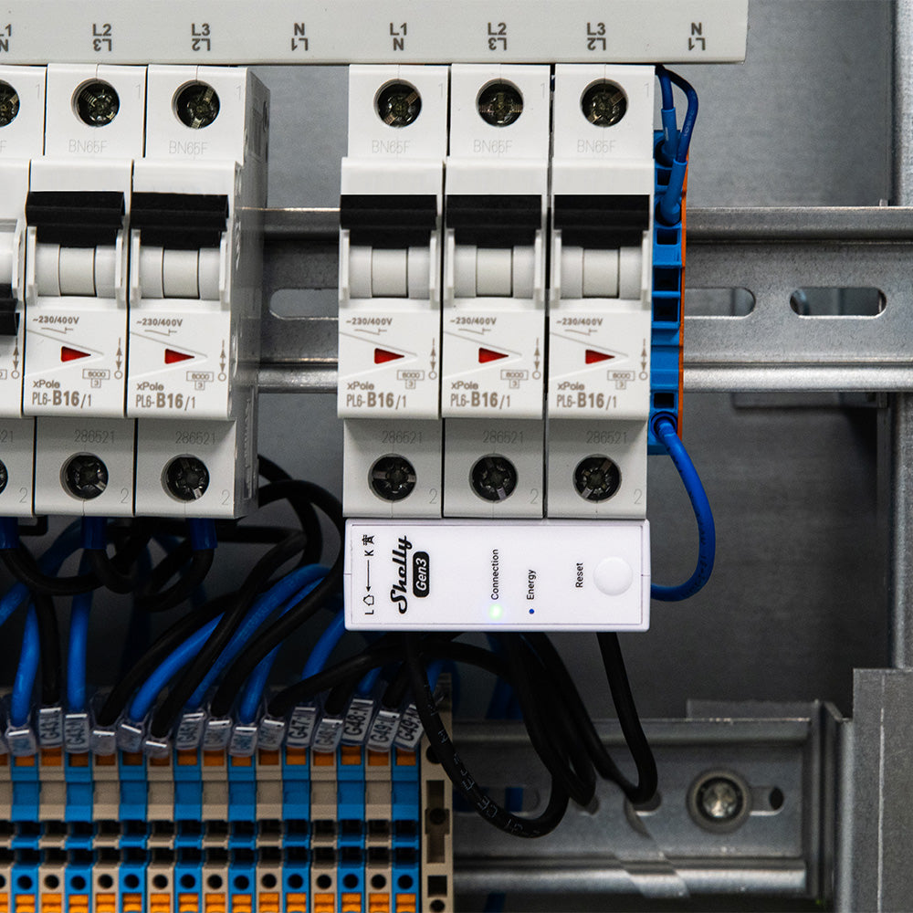 Shelly 3EM-63T Gen3 compteur énergie WiFi triphasé
