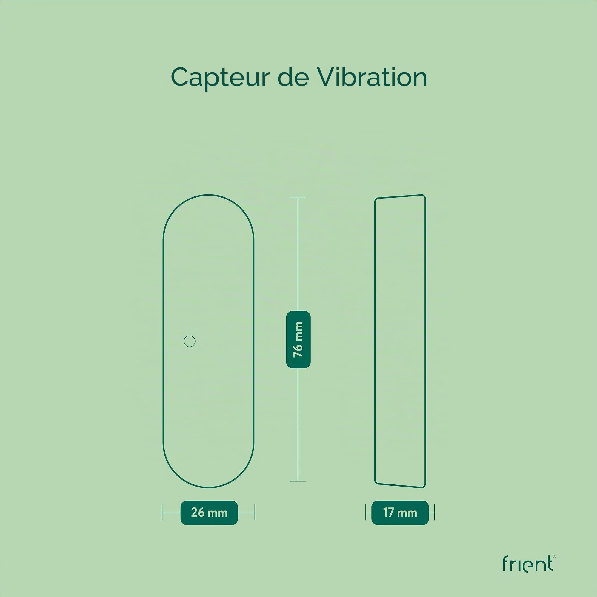 frient Vibration Sensor capteur vibration Zigbee température