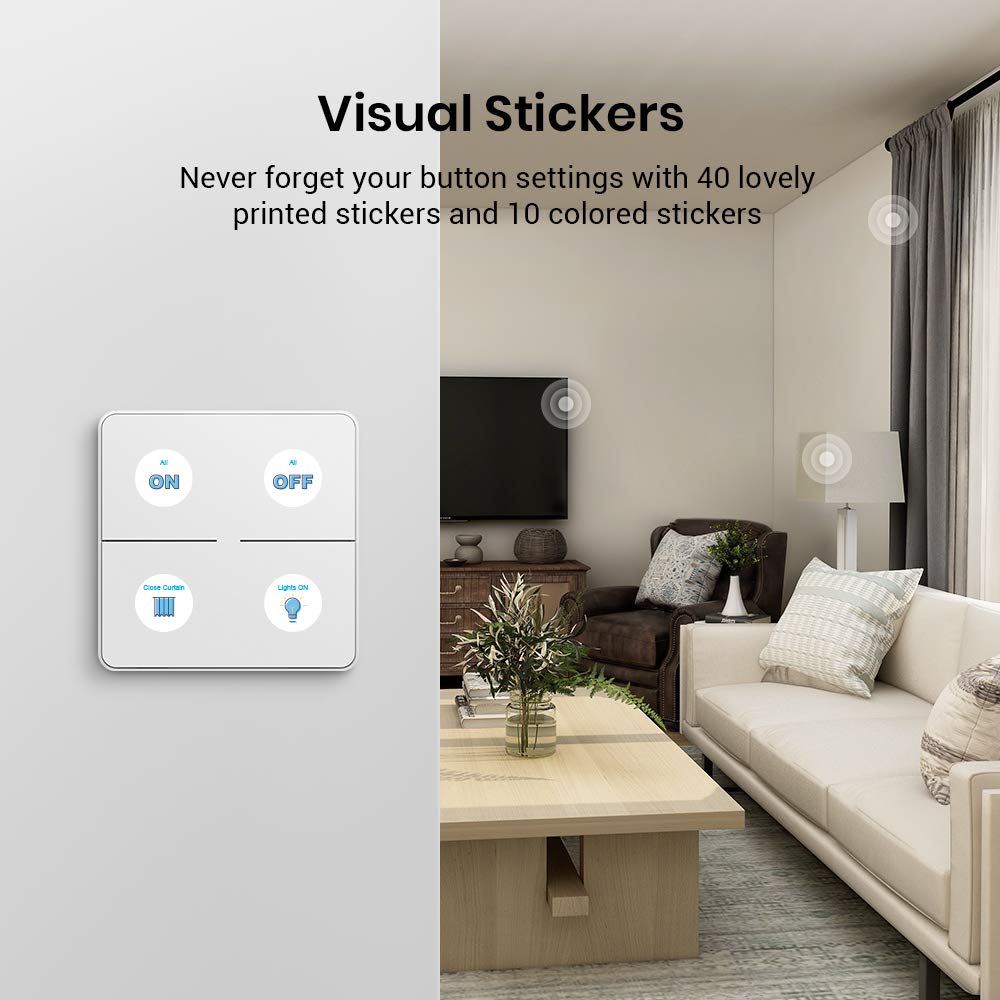 Broadlink Smart Button bouton connecté sans fil avec hub FastCon