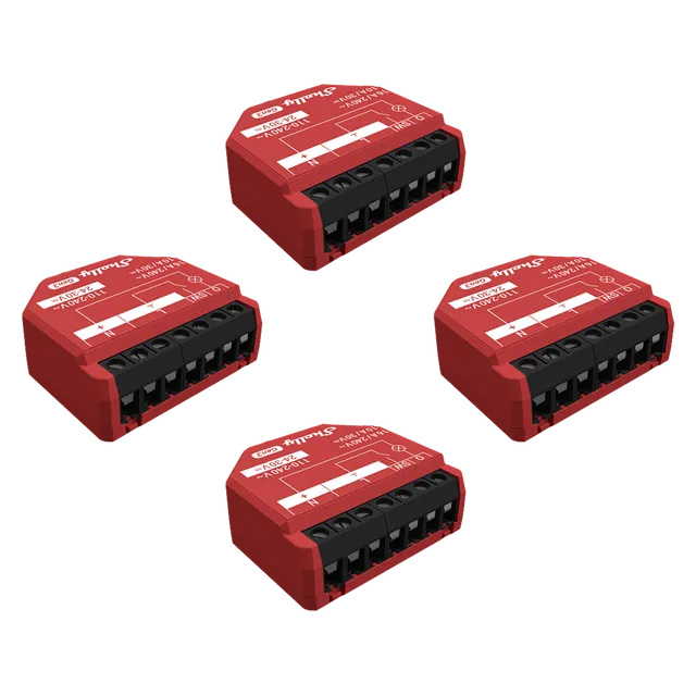 Shelly 1PM Gen3 Module WiFi mesure conso Pack de 4