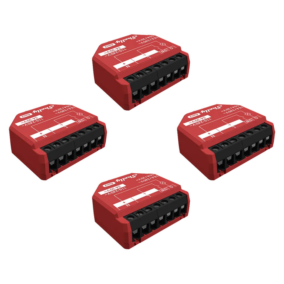 Shelly 1PM Gen3 Module WiFi mesure conso Pack de 4