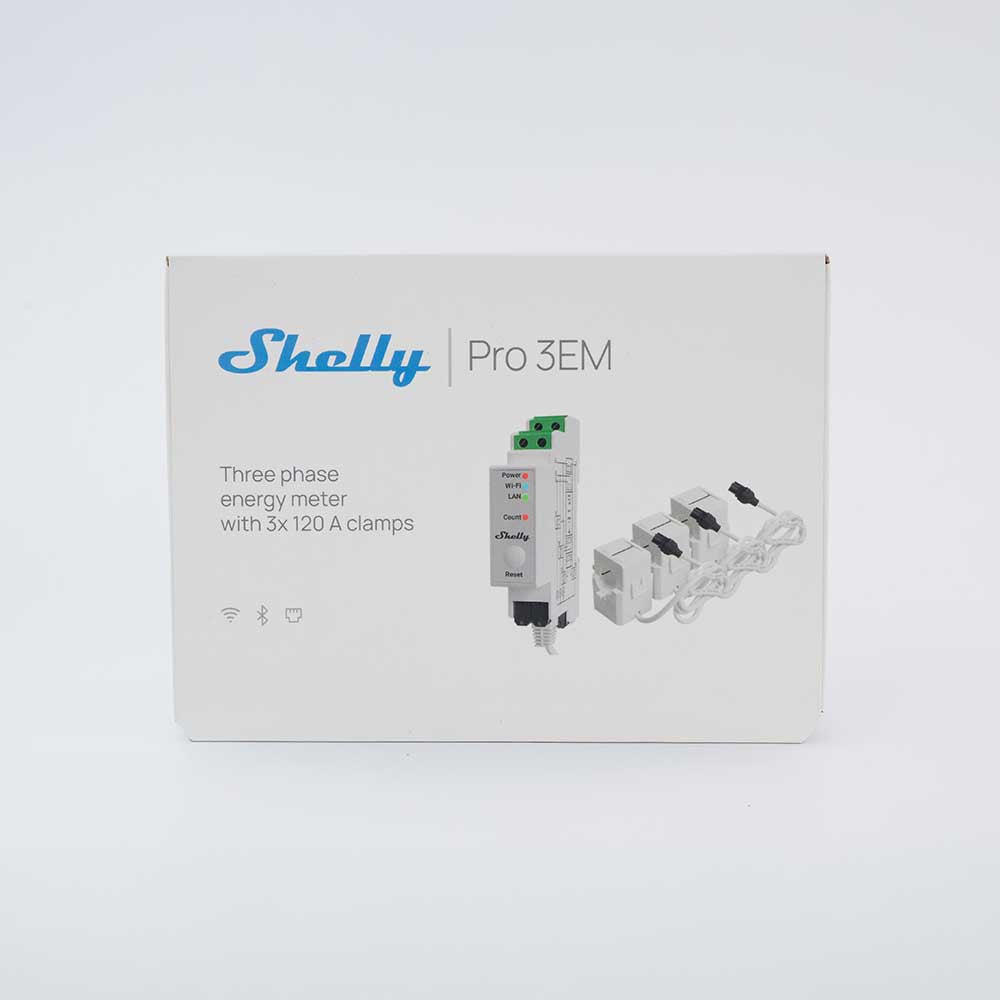 Shelly Pro 3EM v2 compteur énergie connecté 120A