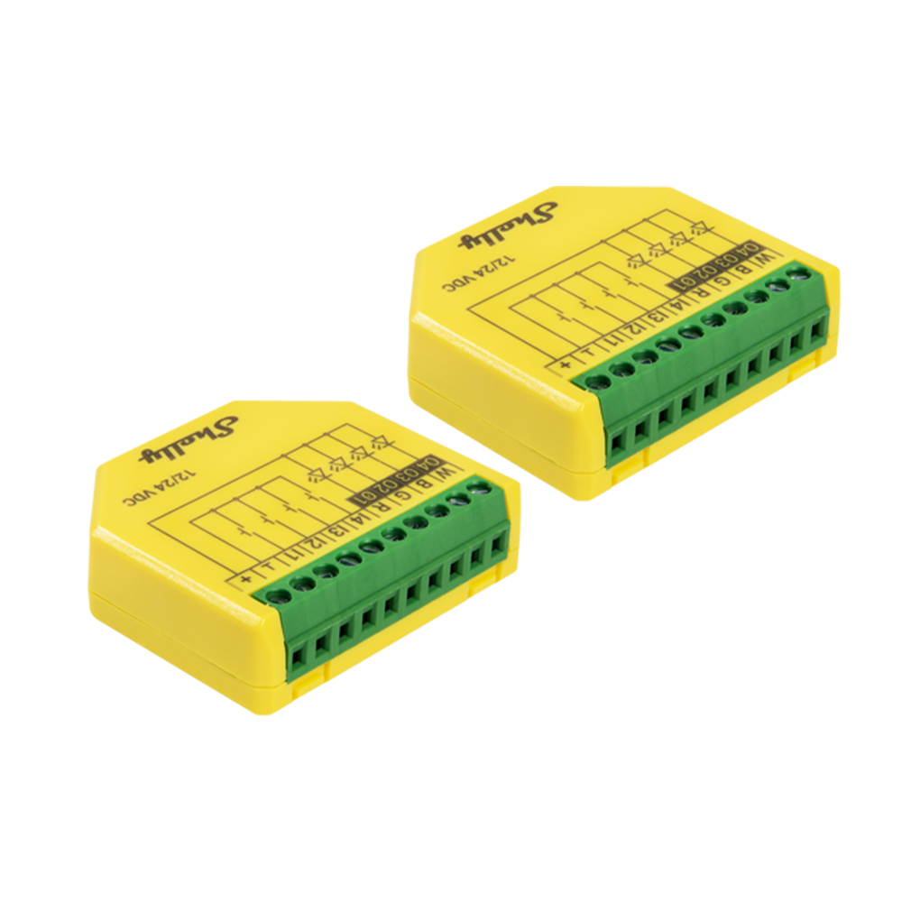 Shelly Plus RGBW PM contrôleur LED pack de 2 WiFi