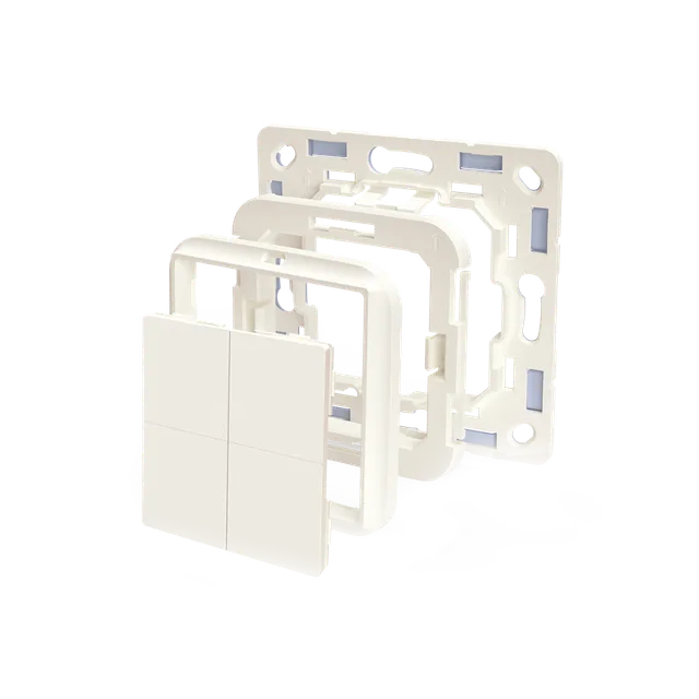 Shelly BLU WS4 interrupteur sans fil + adaptateur Busch-Jaeger