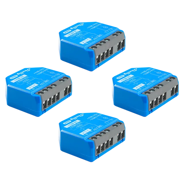 Shelly 1 Gen4 micromodule relais pack de 4 Matter Zigbee
