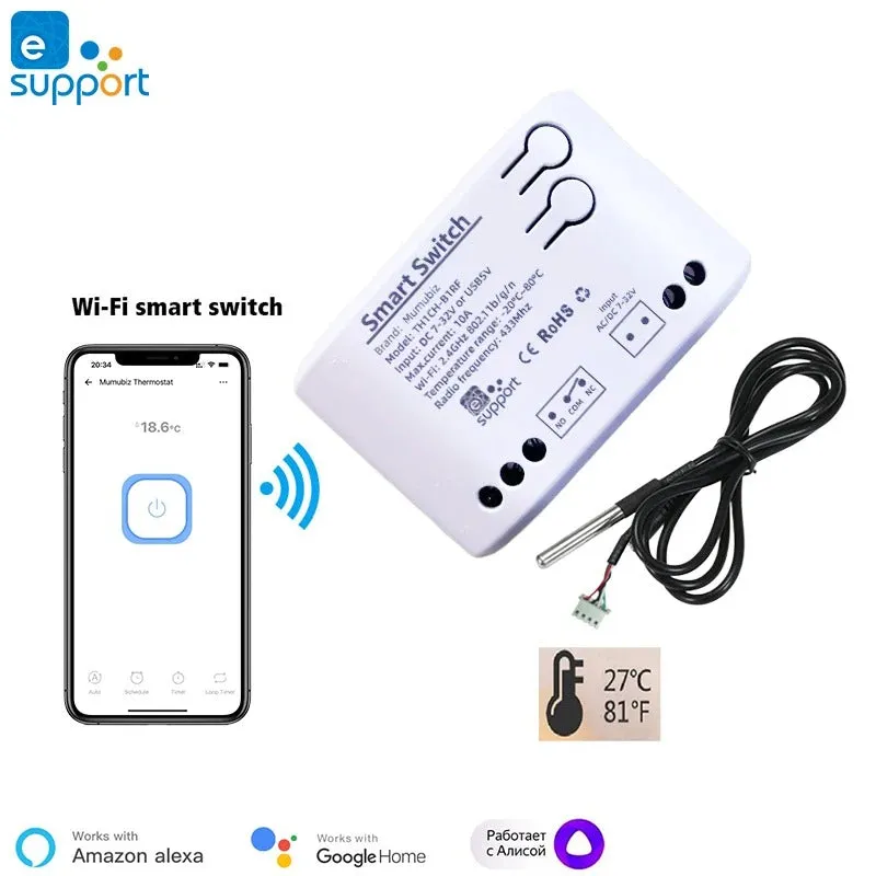 Mumubiz eWelink Smart Series thermostat WiFi 7-32V contact sec