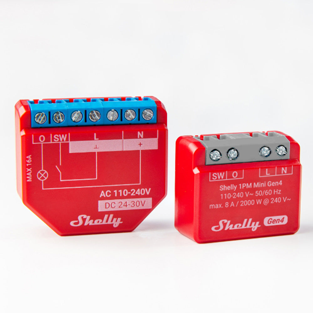 Shelly 1PM Mini Gen4 micromodule WiFi mesure énergie single
