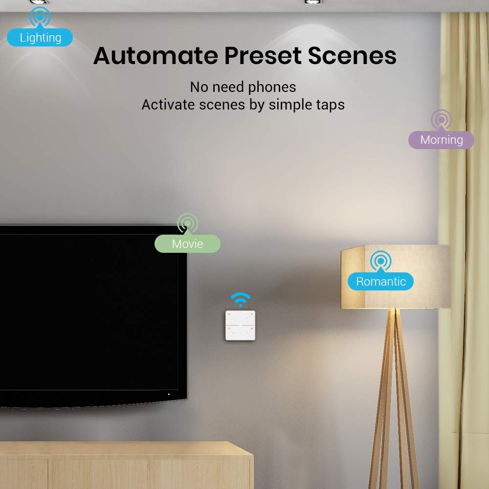 Broadlink Smart Button bouton connecté sans fil avec hub FastCon