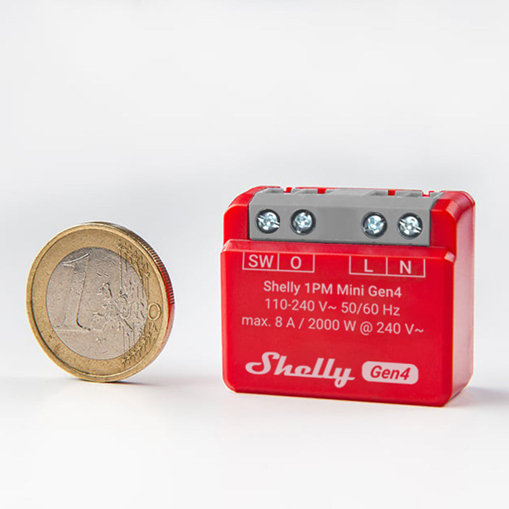 Shelly 1PM Mini Gen4 micromodule WiFi mesure énergie single