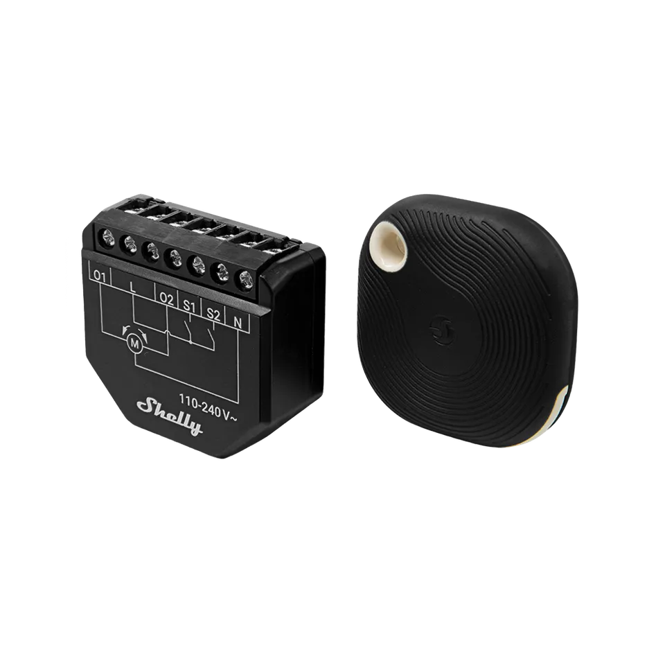 Shelly Shutter + BLU Button Tough1 pack volet connecté