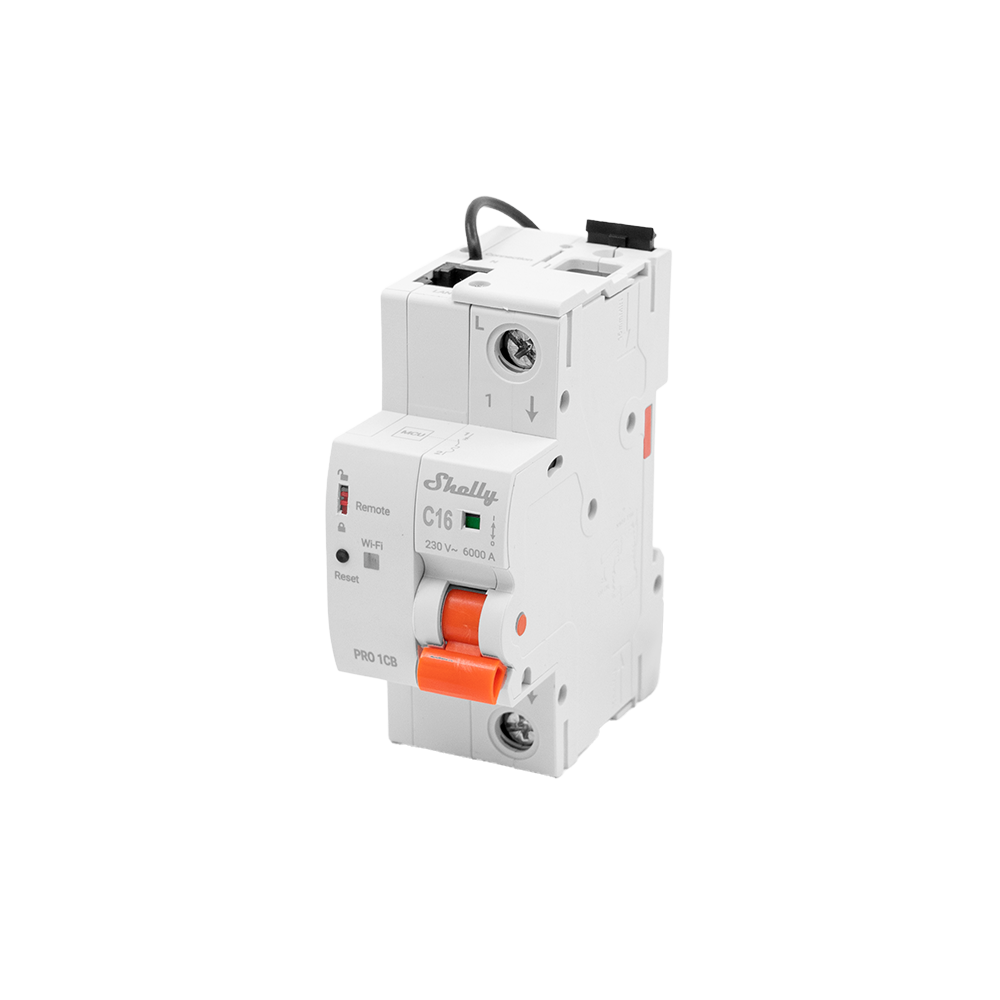 Shelly Pro 1CB Disjoncteur Connecté 16A Rail DIN C16