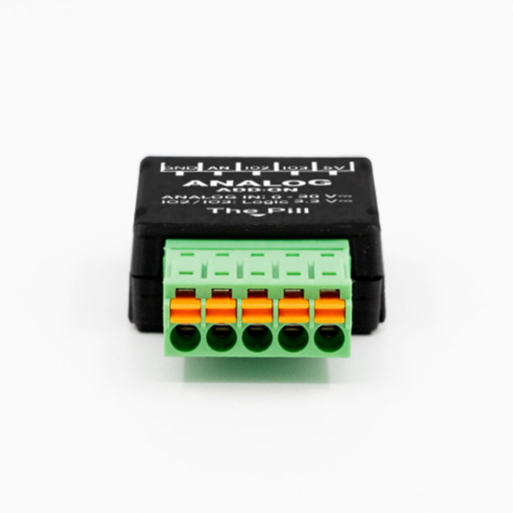 Shelly Plus Analog 0-30V Add-on Pill capteur tension