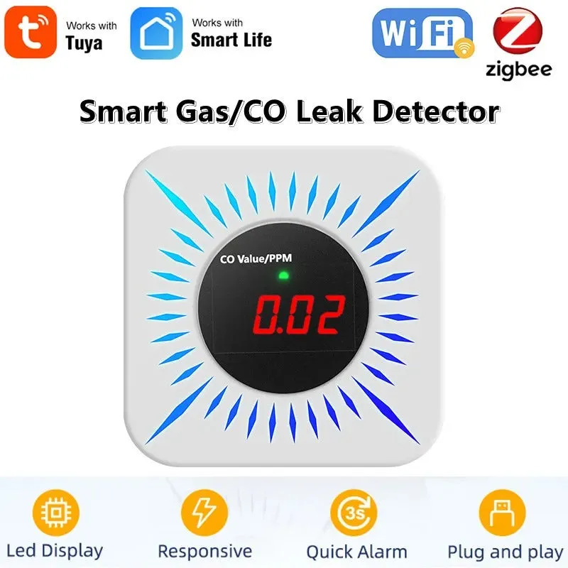 Mumubiz Tuya Smart Home détecteur gaz CO WiFi 80dB