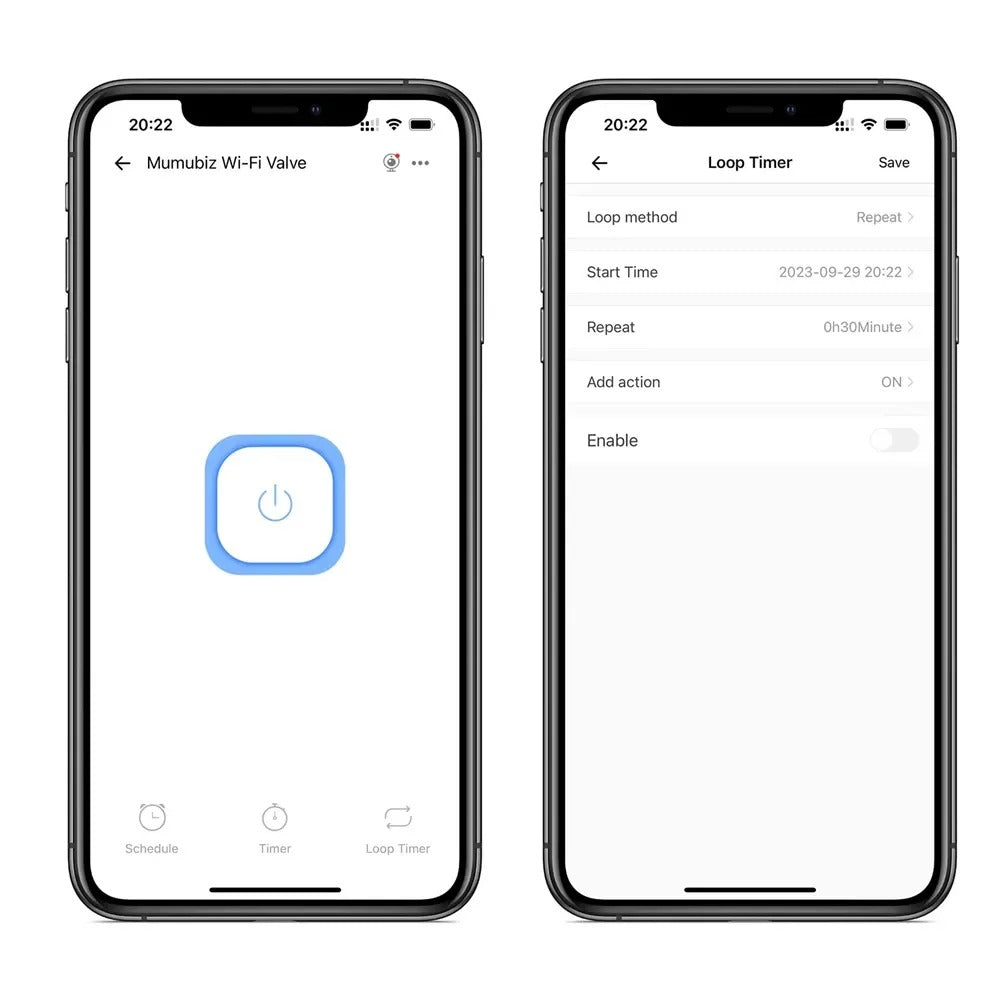 Mumubiz eWelink vanne connectée WiFi DN15 eau gaz Alexa