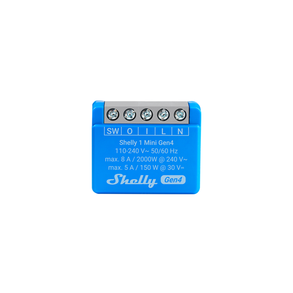 Shelly 1 Mini Gen4 micromodule WiFi Zigbee Matter simple