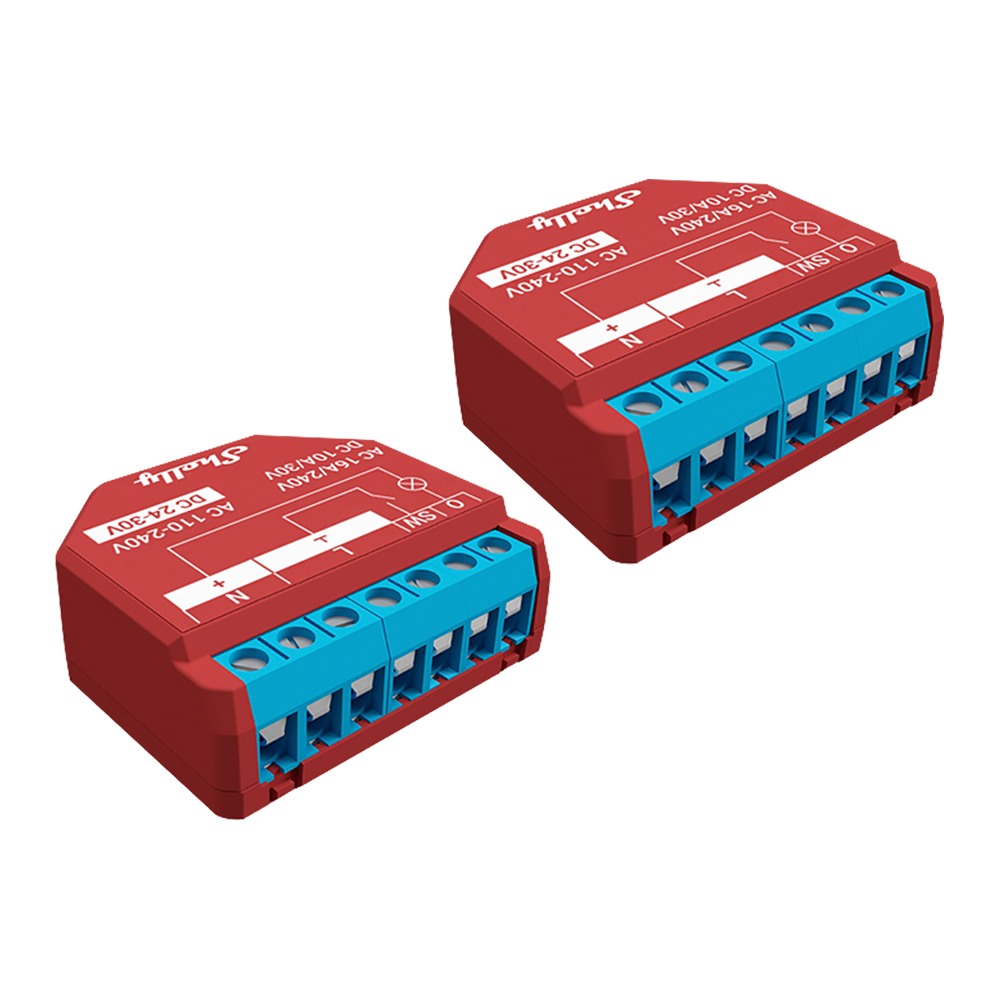 Shelly Plus 1PM relais connecté Wi-Fi 16A mesure énergie Pack simple