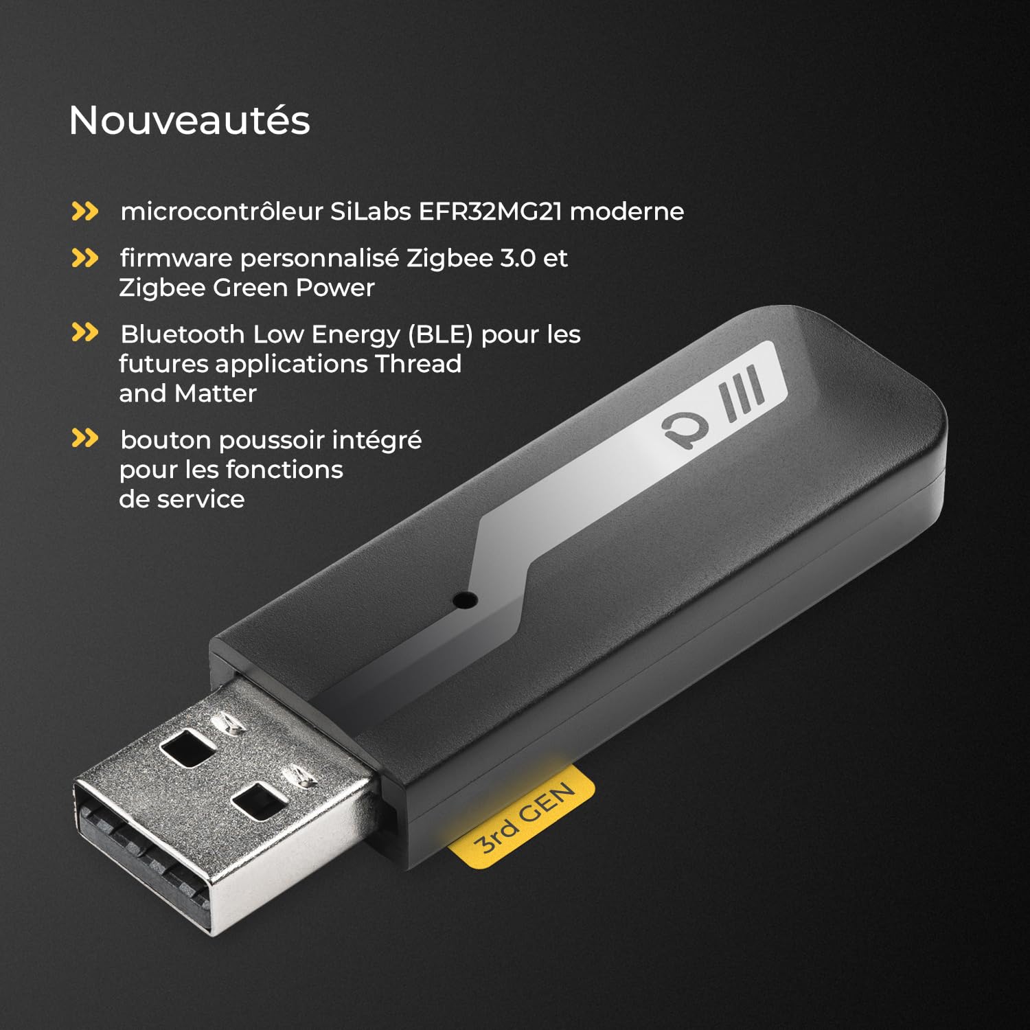 Phoscon ConBee 3 dongle USB Zigbee 3.0 Matter Thread