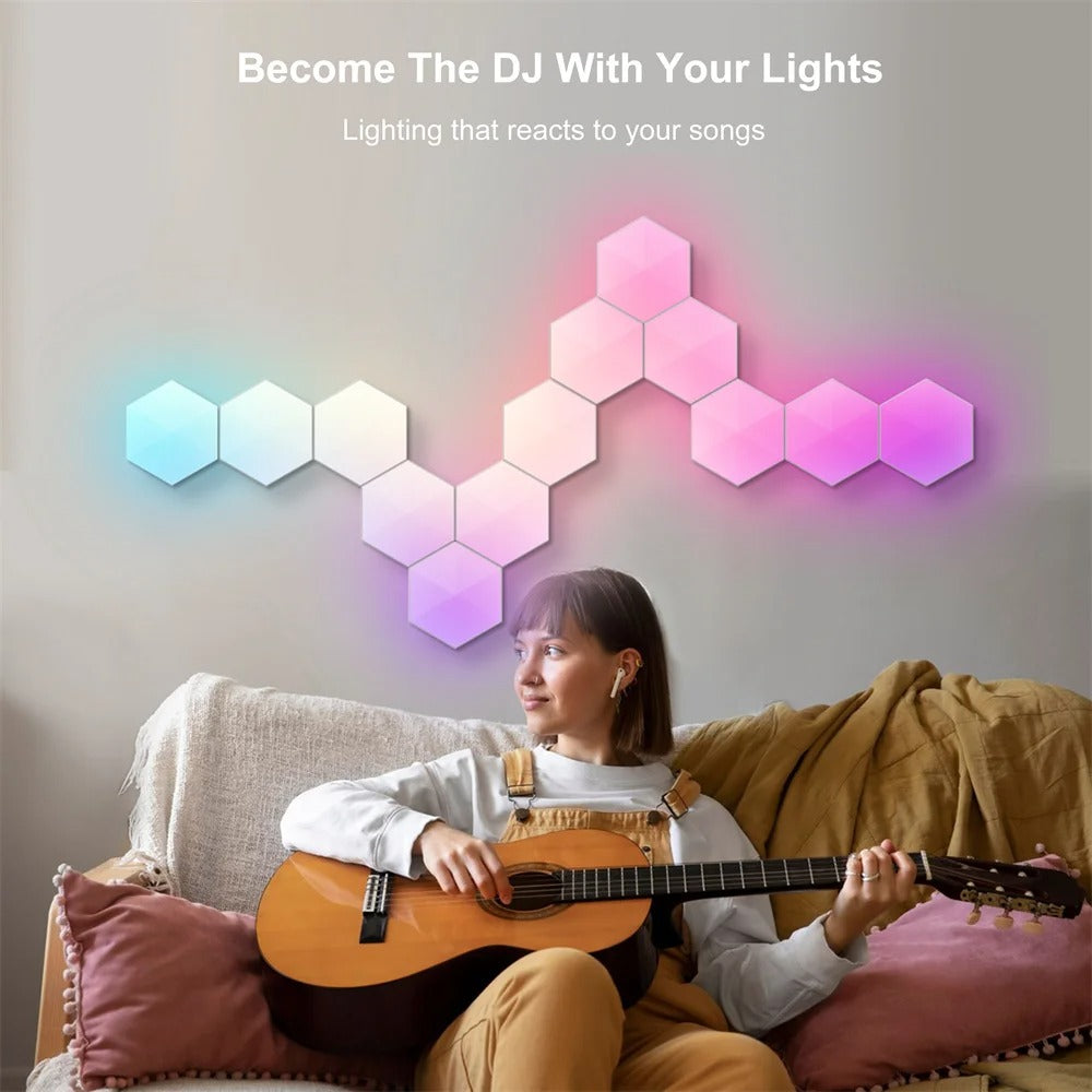 Mumubiz Tuya Smart Home panneau LED RGB 6 panneaux Alexa