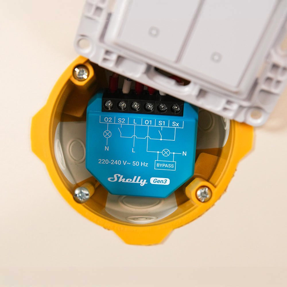 Shelly 2L Gen3 micromodule wifi 2 voies sans neutre