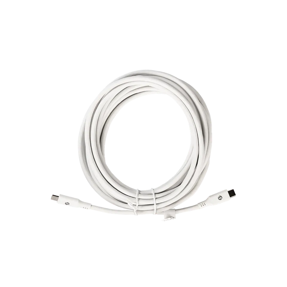 Shelly Câble USB-C vers USB-C 5m Blanc charge rapide