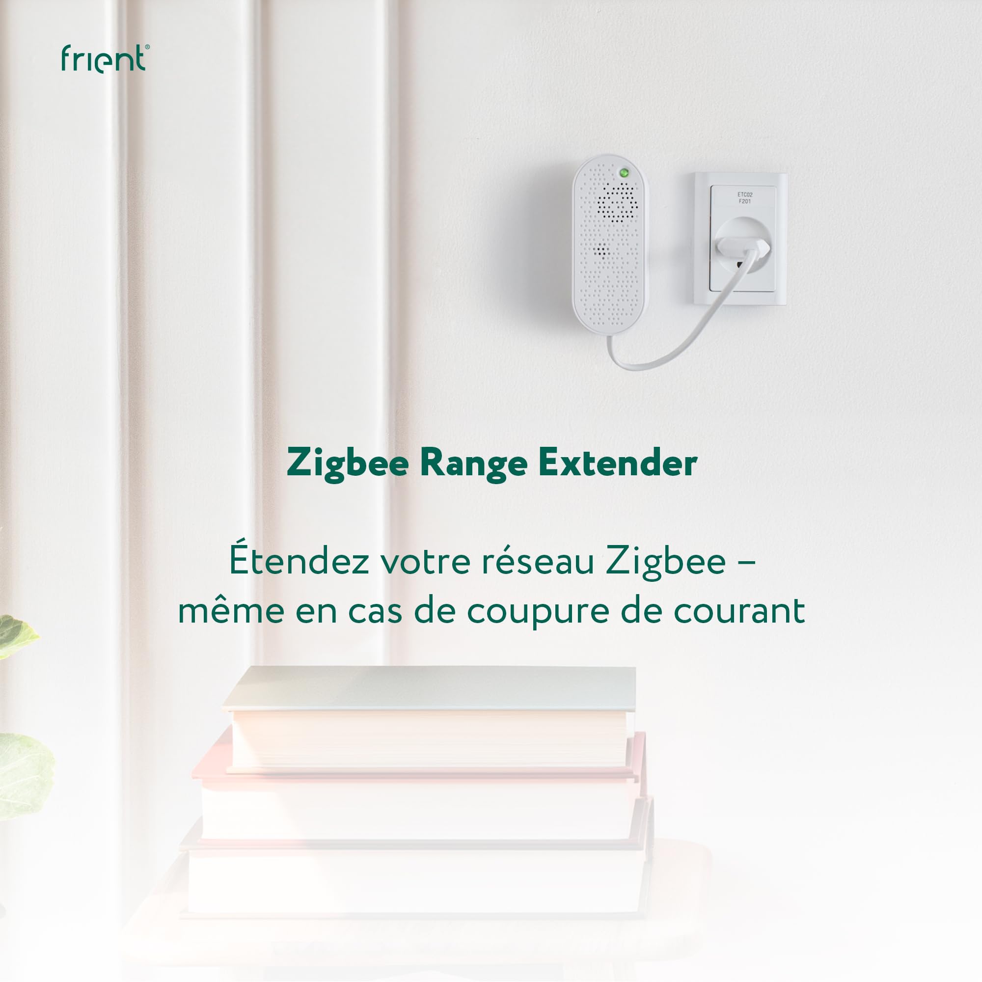 frient Répéteur Zigbee Range Extender batterie secours