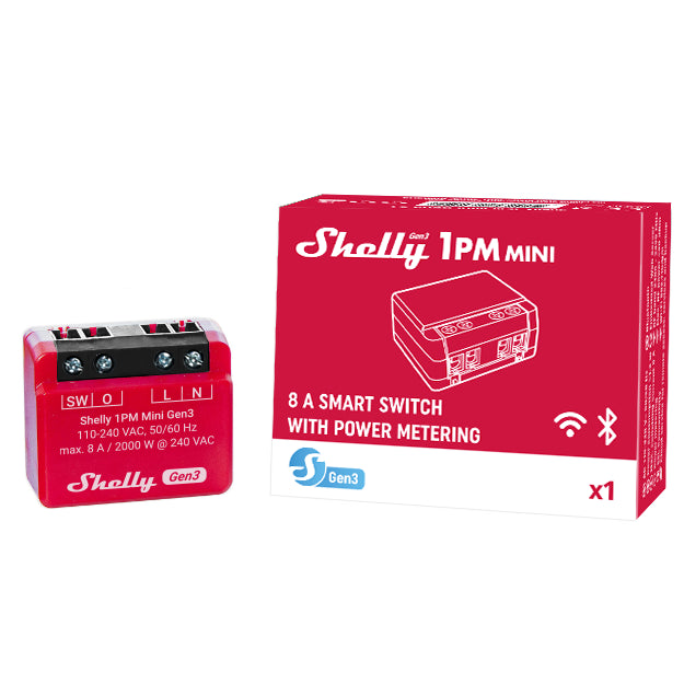 Shelly 1PM Mini Gen3 micromodule WiFi mesure single