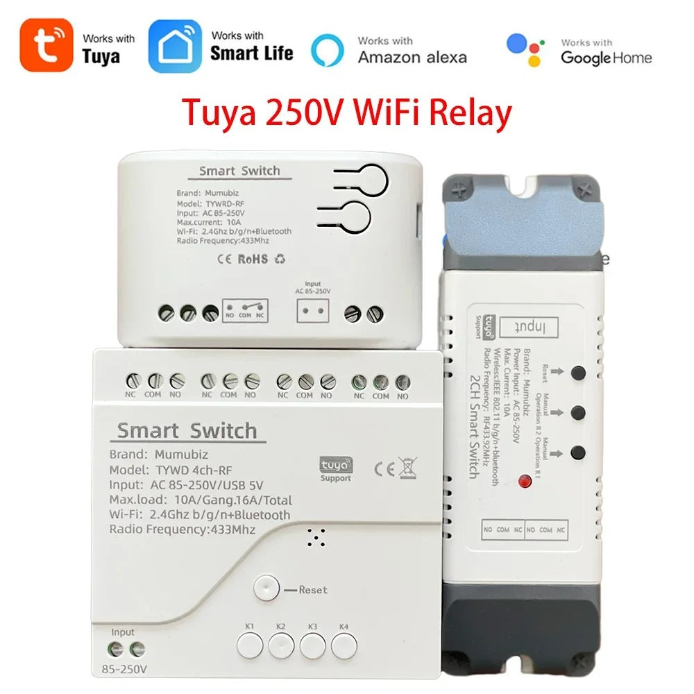 Mumubiz Tuya Smart Home interrupteur connecté 4 canaux WiFi