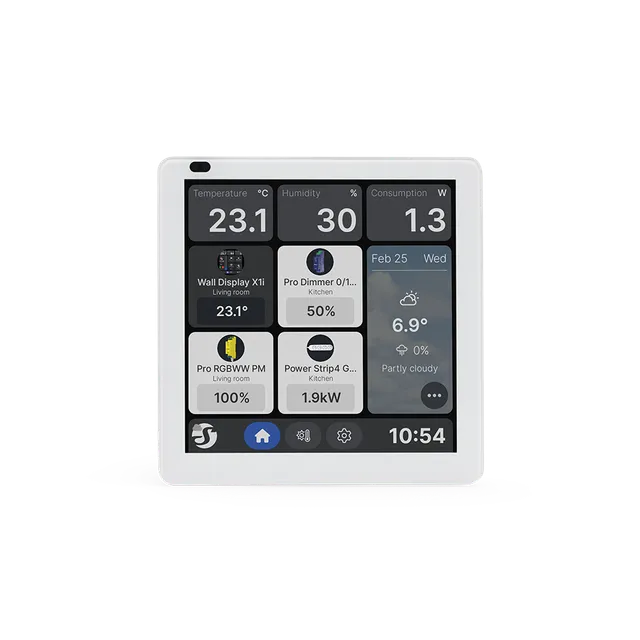 Shelly Wall Display X1i Écran Tactile Silver Domotique