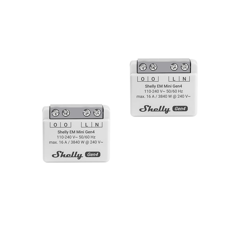 Shelly EM Mini Gen4 compteur énergie connecté Single Wi-Fi Zigbee
