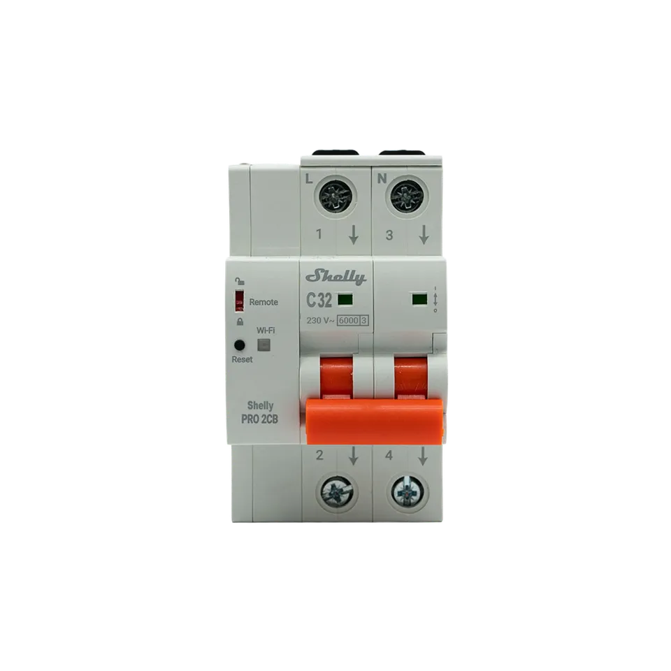 Shelly Pro 2CB C32 disjoncteur connecté 32A 2P
